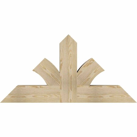 Ekena Millwork Richland Rough Sawn Timber Gable Bracket, Douglas Fir, 48"W x 24"H x 6"D x 6"F, 12/12 Pitch GBW048X24X0606RIC00RDF